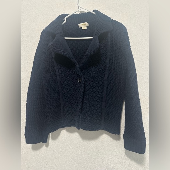 Maeve Navy Blue Knit Cardigan size Small - Picture 3 of 12
